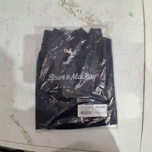 MEN'S SPIER & MACKAY MERINO QUARTER ZIP SWEATER - SMALL - NAVY (STYLE: 15403-QZIP) image 2