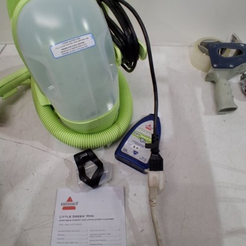 BISSELL LITTLE GREEN MINI CORDED PORTABLE CARPET AND UPHOLSTERY DEEP CLEANER WITH SELF-CLEANING TOUGH STAIN TOOL, HYDRORINSE TOOL (MODEL:4075B) image 2