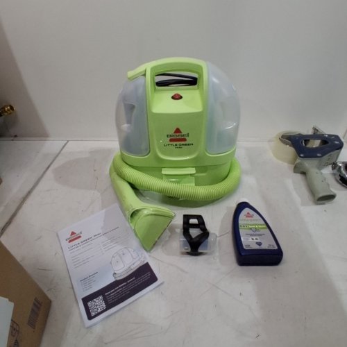 BISSELL LITTLE GREEN MINI CORDED PORTABLE CARPET AND UPHOLSTERY DEEP CLEANER WITH SELF-CLEANING TOUGH STAIN TOOL, HYDRORINSE TOOL (MODEL:4075B) image 3