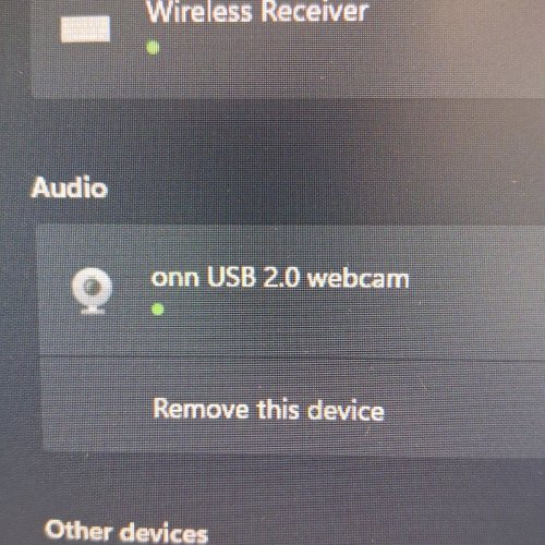 ONN 1440P SWIVEL HEAD WEBCAM - 6FT cord - BLACK image 2