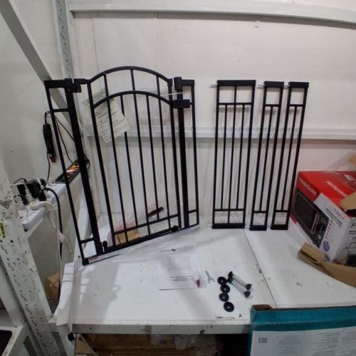 SUMMER MULTI-USE WALK-THRU DECORATIVE BABY GATE - 28.5" - 48" X 36" - BLACK image 2
