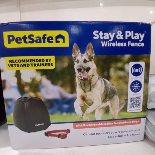 PETSAFE STAY + PLAY WIRELESS FENCE, COVERS UP TO 3/4 ACRE, FOR DOGS AND CATS OVER 2.3 KG, WATERPROOF AND RECHARGEABLE, WITH TONE AND STATIC STIMULATION (PIF00-13663) image 5