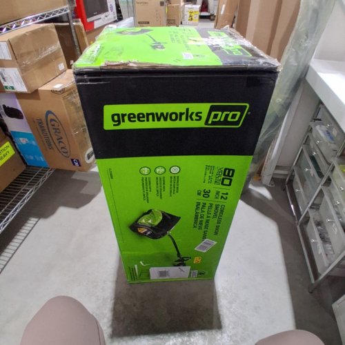 GREENWORKS **TOOL ONLY** PRO BRUSHLESS CORDLESS MOTOR SNOW SHOVEL- 80 V MAX POWER - 12" - GREEN (MODEL: GLSS80000/2601202) image 6