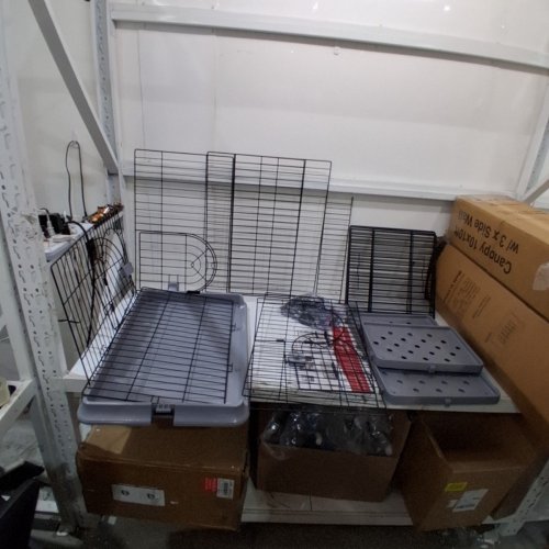 GOYAPPIN 4 TIERS CAT CAGE PLAYPEN CRATE LARGE KENNEL ENCLOSURE METAL CAGE INDOOR OUTDOOR WITH 3 PLATFORMS 3 FRONT DOORS 1 RAMP LADDERS SUITABLE FOR PET CAT, FERRET, BUNNY AND CHINCHILLAS - 52" X 29.9" X 19.8" - BLACK (MODEL:WZLS312214) image 2