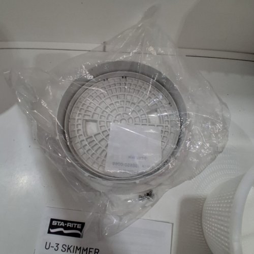 PENTAIR POOL STA-RITE U-3 SWIMQUIP INGROUND SKIMMER FOR CONCRETE POOLS, 2" SLIP WITH 1.5" SLIP REDUCERS -15.125"L X 19.75" X 10.625" - WHITE (MODEL: 08650-1404) image 4