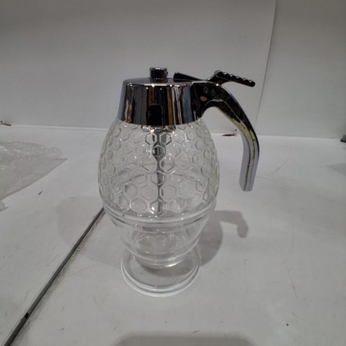 PLASTIC HONEY SYRUP DISPENSER-8OZ-CLEAR image 3