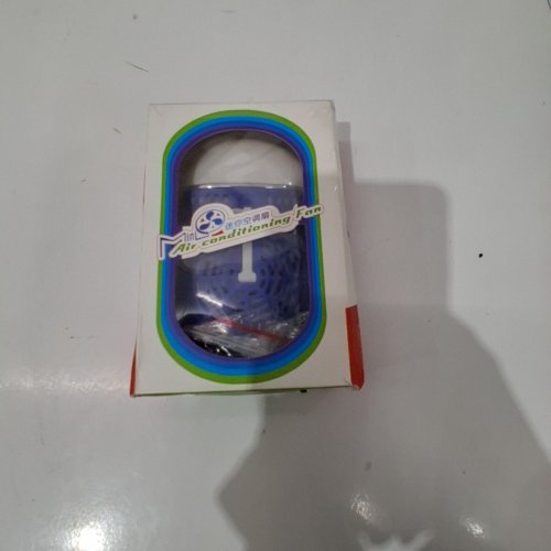 RECHARGEABLE HANDHELD MINI AIR CONDITIONING FAN - BLUE image 4