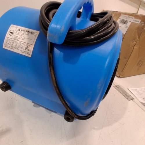 BLESSNY CARPET DRYER BLOWER FAN WITH 2 OUTLETS - 1/2HP - 2200CFM - 15FT CORD - 3 SPEEDS - BLUE (MODEL: AR110035) image 4