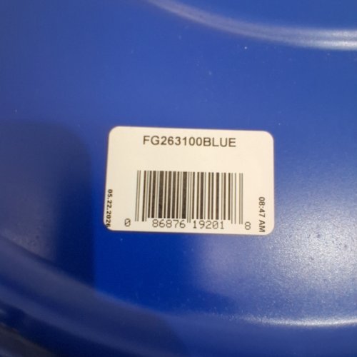 RUBBERMAID BRUTE TRASH CAN LID - FITS 20GAL - BLUE (MODEL: FG263100BLUE) image 2