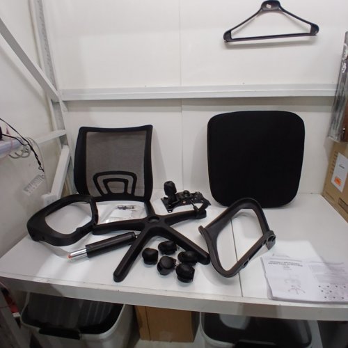 BESTOFFICE ADJUSTABLE ERGONOMIC HOME OFFICE DESK CHAIR - 18" X 21.5" - BLACK image 2