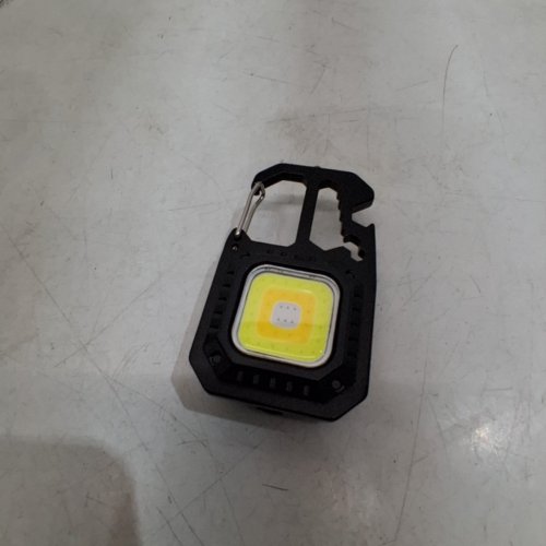 2PK COB RECHARGEABLE KEYCHAIN LIGHT | 7-MODES | BLACK (MODEL: W5138) image 3