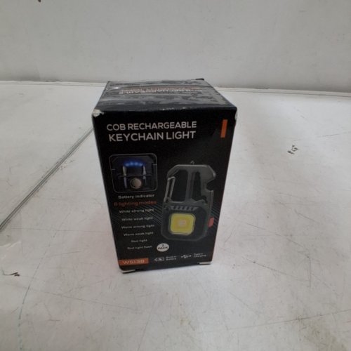 2PK COB RECHARGEABLE KEYCHAIN LIGHT | 7-MODES | BLACK (MODEL: W5138) image 8