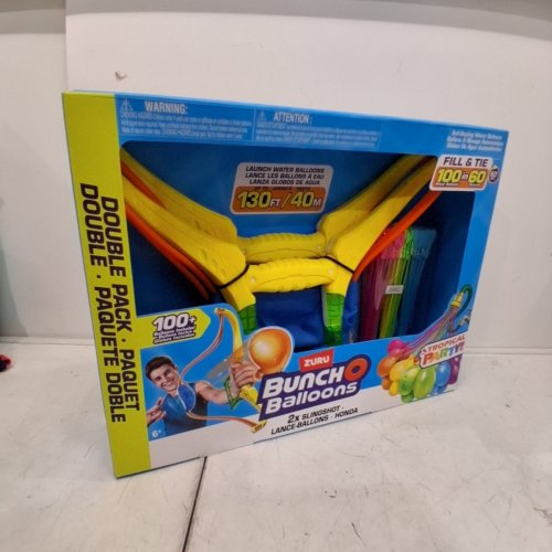 2PK ZURU BUNCH O BALLOONS TROPICAL PARTY SLINGSHOT - YELLOW/MULTICOLOR (MODEL: 56494) image 2