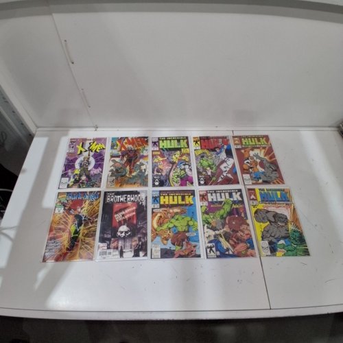10 ASSTD MARVEL COMIC BOOKS - DARK ANGEL #9, THE BOTHERHOOD #1, X-MEN #2, UNCANNY X-MEN #270, THE INCREDIBLE HULK #364, 365, 386, 387, 404, 405 -VARIOUS AUTHORS image 2