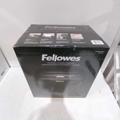 FELLOWES POWERSHRED CROSS CUT SHREDDER - 15 PAGE CAPACITY - 5GAL - BLACK (MODEL:1576000) image 2