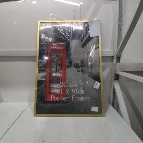 GIFTGARDEN METAL FRAME POSTER PICTURE FRAME - 24" X 36" - GOLD (MODEL: GG2402151) image 2
