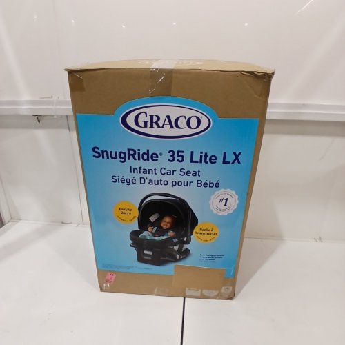 GRACO SNUGRIDE 35 LITE LX INFANT CAR SEAT - 4-35LBS CAP - BLACK (MODEL: 2143034) image 8