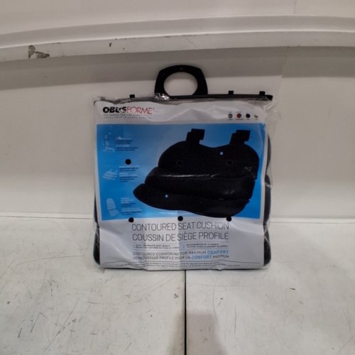 OBUSFORME ERGONOMIC CONTOURED FOAM SEAT CUSHION - BLACK (MODEL: ST-BLK-CAA) image 3