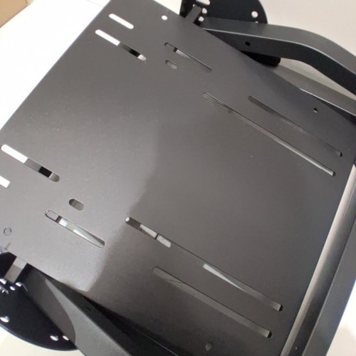 GREFINITY ADJUSTABLE HEIGHT RACING SIM WHEEL STAND COCKPIT - 19" X 22" X 31" - BLACK image 4