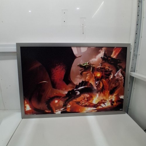 TRENDS INTERNATIONAL DUNGEONS AND DRAGONS TIAMAT FRAMED POSTER - 36" X 24" - SILVER (MODEL: 16165) image 2