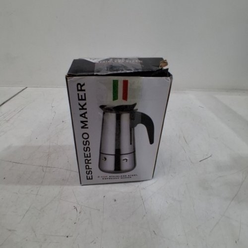 STOVETOP ESPRESSO MAKER - 2 CUP - STAINLESS STEEL image 3