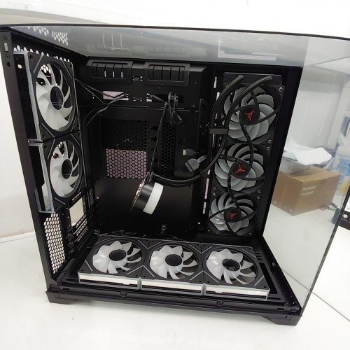 SKYTECH X LIAN LI O11 VISION PC CASE WITH FANS AND 360 MM AIO COOLER image 3