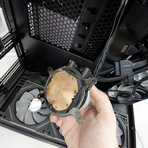 SKYTECH X LIAN LI O11 VISION PC CASE WITH FANS AND 360 MM AIO COOLER image 4