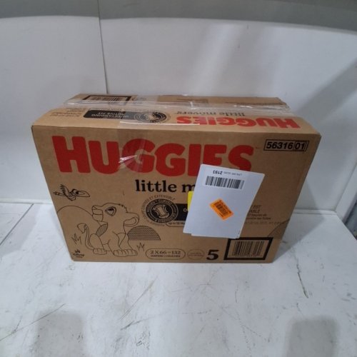 132PK HUGGIES LITTLE MOVERS DIAPERS - SIZE 5 image 3