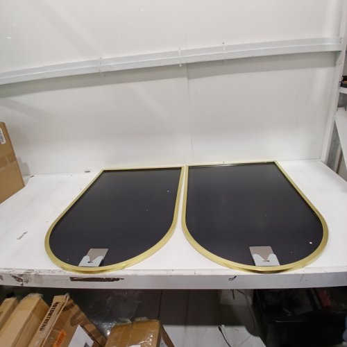2PK NEUWEABY WALL MOUNTED MIRRORS - 30" X 20" - GOLD image 3