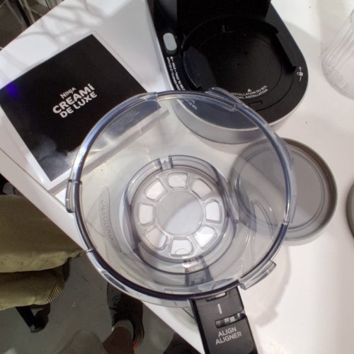 NINJA CREAMI XL DELUXE ICE CREAM AND FROZEN TREAT MAKER WITH 2 PINTS/LIDS - 24OZ CONTAINERS - BLACK/GREY (MODEL: CN551CCO) image 9