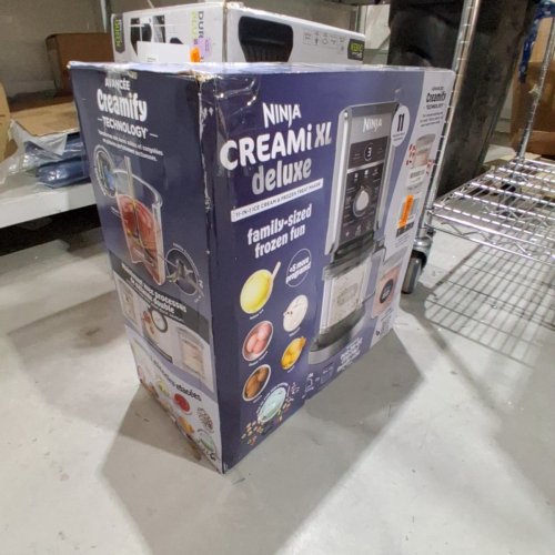 NINJA CREAMI XL DELUXE ICE CREAM AND FROZEN TREAT MAKER WITH 2 PINTS/LIDS - 24OZ CONTAINERS - BLACK/GREY (MODEL: CN551CCO) image 10