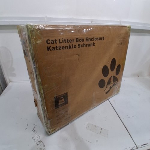 HZUANERI CAT LITTER BOX ENCLOSURE FOR 2 CATS - BLACK (MODEL: CB85304X) image 9