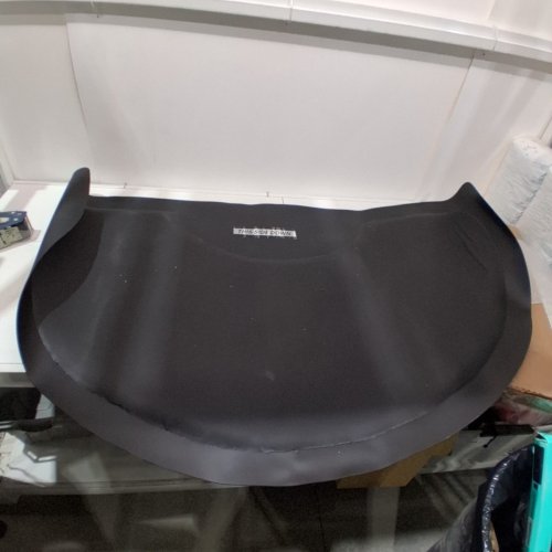 SALON & BARBER SHOP CHAIR ANTI-FATIGUE FLOOR MAT - 3FT X 5FT - BLACK SEMI CIRCLE image 3