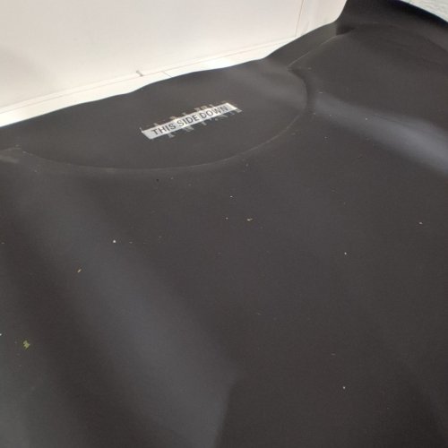 SALON & BARBER SHOP CHAIR ANTI-FATIGUE FLOOR MAT - 3FT X 5FT - BLACK SEMI CIRCLE image 4