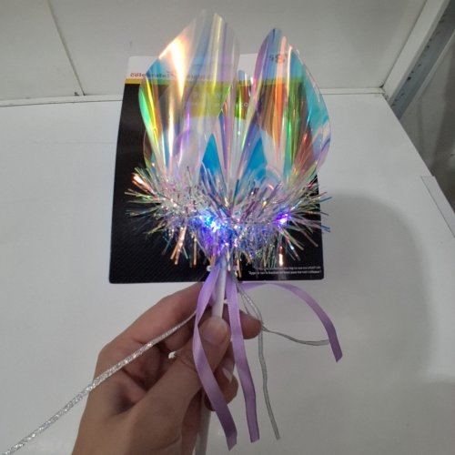 WAY TO CELEBRATE! LIGHT-UP STAR WAND - IRIDESCENT PURPLE (STYLE: WM36202) image 3