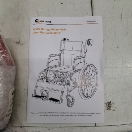WHLICKS A06S LIGHTWEIGHT MANUAL WHEELCHAIR WITH QUICK-RELEASE WHEELS - 264LBS MAX/CAP - RED (MODEL: W-SPW0773RD) image 5