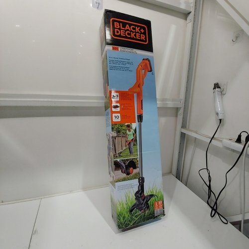 BLACK AND DECKER CORDLESS STRING TRIMMER/EDGER WITH BATTERY - 10" - 20 V MAX - BLACK/ORANGE (MODEL: LST201) image 5