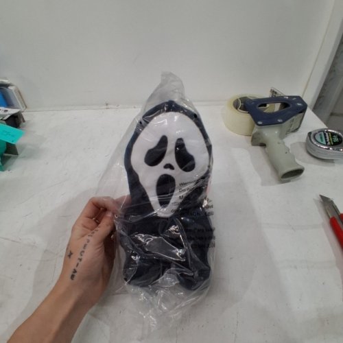KIDROBOT GHOST FACE 8" PLUSH - BLACK/WHITE image 2