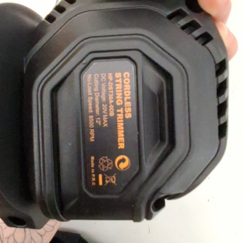 HEINPRO CORDLESS STRING TRIMMER - 20 V; 12" CUTTING DIAMETER; 8500 RPM - BLACK / ORANGE image 3