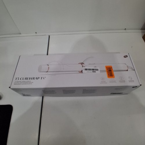 T3 CURLWRAP 1 1/4"" AUTOMATIC ROTATING CURLING IRON WITH LONG BARREL - TIMER SETTINGS AND 9 HEAT SETTINGS - WHITE/ROSE GOLD image 5