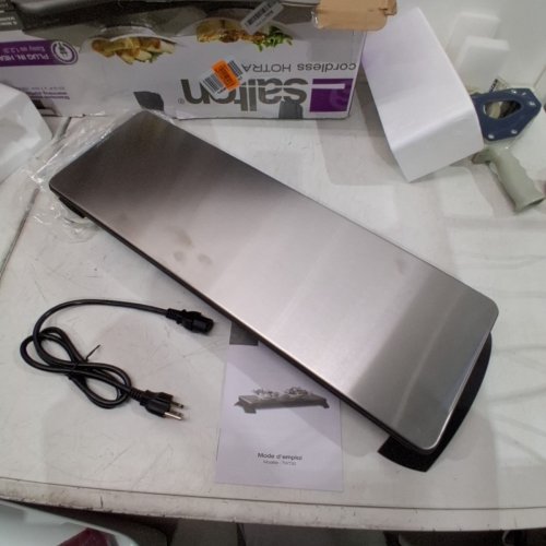 SALTON ELECTRIC HOTRAY, LARGE SURFACE MEASURES 25” X 8”, 800 WATTS (TWT30) image 3