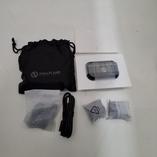 HOLLYLAND LARK M2 WIRELESS LAVALIER MICROPHONE SYSTEM WITH USB-C RECEIVER AND 2 TRANSMITTERS - 1000FT RANGE - SHINE CHARCOAL BLACK image 3