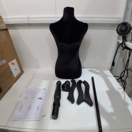 PAYLESSHERE DRESS FORM MANNEQUIN - 49.6" - 63.4" - BLACK (MODEL : MQ-FL2104-BLACK) image 2