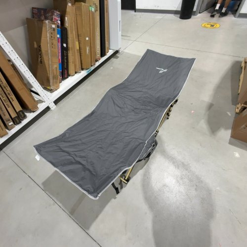 SPORTNEER FOLDING CAMPING COT WITH MATTRESS - 74" X 28" - BLUE/GREY (MODEL: FCC-01) image 3