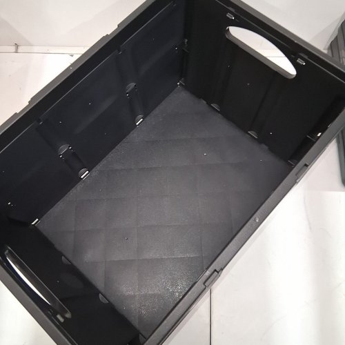 3PK CLEVERMADE CLEVERCRATES COLLAPSIBLE STORAGE BIN - BLACK image 3