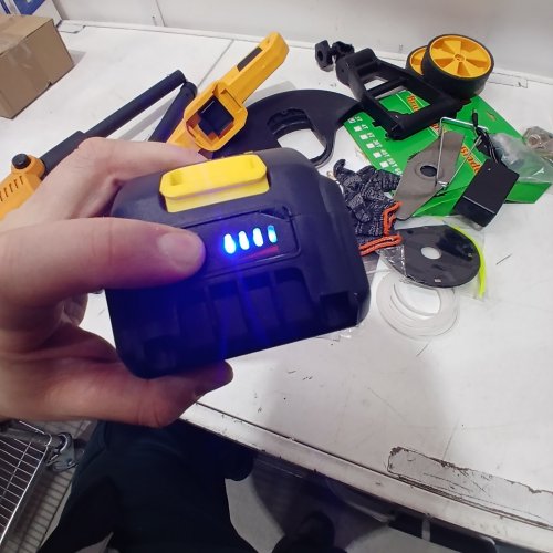 LI-ION LAWN MOWER/GRASS TRIMER WEED WHACKER - 21V - YELLOW/BLACK image 2