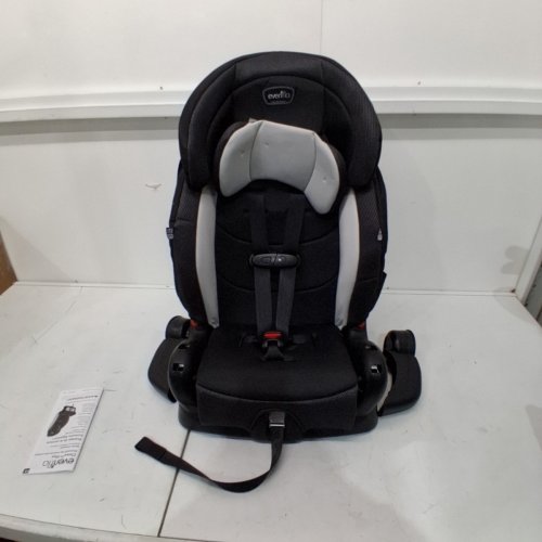 EVENFLO CHASE PLUS 2-IN-1 BOOSTER CAR SEAT FOR KIDS, 5-POINT HARNESS CONVERTS TO HIGH BACK BOOSTER - HURON/BLACK/GREY (MODEL: 30712344C) image 3