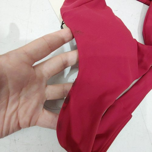WOMEN'S AZUR FIT CLASSIC FIT TWIST BRA - SMALL - CHERRY image 3