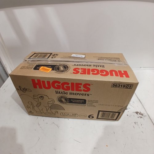 108PK HUGGIES LITTLE MOVERS DIAPERS - SIZE 6 image 4