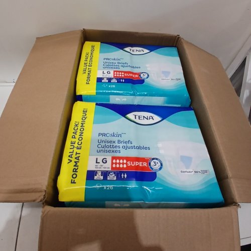 2 (26PK) UNISEX TENA PROSKIN BRIEFS - LARGE - SUPER ABSORBANT image 2